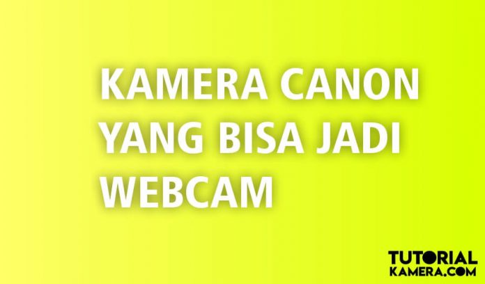 Tipe Kamera Yang Bisa Jadi Webcam