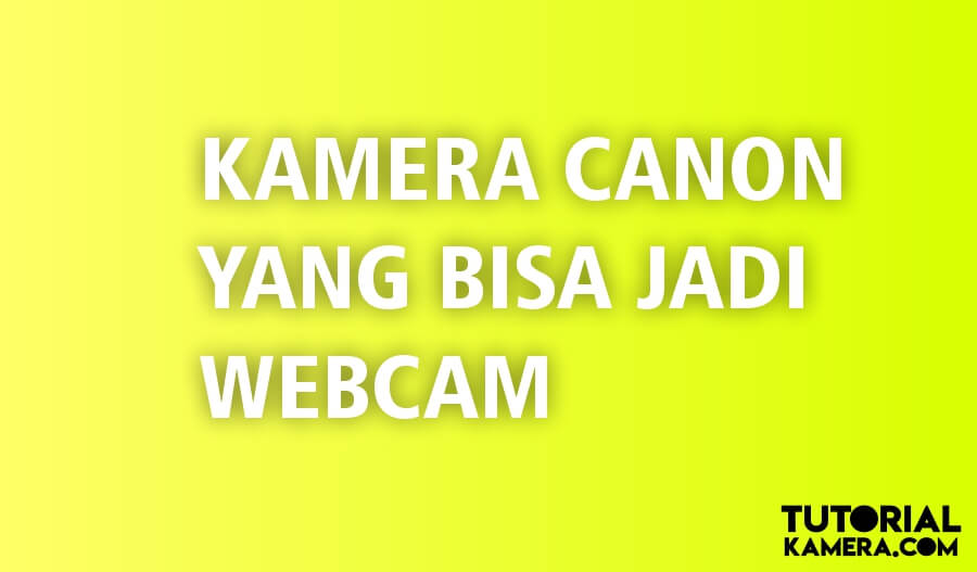Tipe Kamera Yang Bisa Jadi Webcam