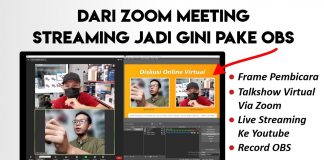 Cara Mendesain Frame Pembicara di Zoom Meeting di OBS Live Streaming