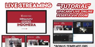 Cara Membuat Live Streaming Upacara Virtual Peserta Via Zoom Meeting Pake OBS
