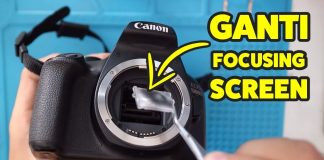 Cara Mengganti Focusing Screen Kamera Canon EOS 1300D Solusi Viewfinder Kotor