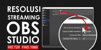 Cara Atur Resolusi Live Streaming di OBS Studio