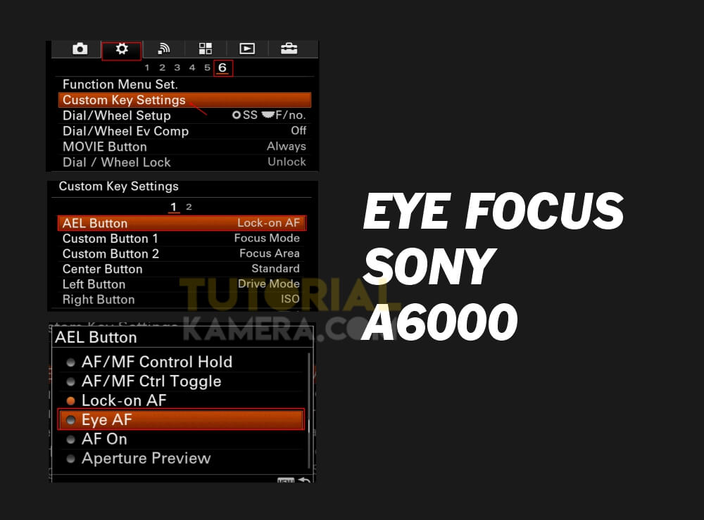 Tutorial Fokus Mata Kamera Sony A6000