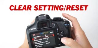 Cara Reset Clear Setting Kamera DSLR Canon EOS 1300D