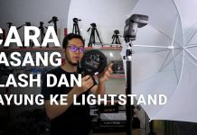 Cara Pasang Stand Payung Flash Tutorial Kamera