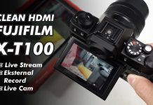 Clean HDMI Output Fujifilm X-T100