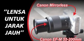 Lensa Tele Untuk Sport Bola Futsal Kamera Mirrorless Canon EF-M Lensa Untuk Foto Bola Futsal Sport Untuk Mirrorless Canon