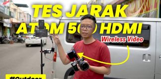 Jarak Wireless Video Transmitter Vaxis Atom 500 HDMI Jarak Maksimal Sinyal Wireless Video System Atom 500 HDMI
