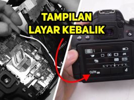 Cara Service Layar Kamera Canon 750D Terbalik Rotasi Error