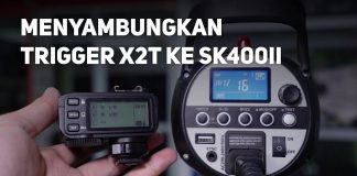 Cara Menyambungkan Trigger Godox X2T ke Lampu Studio Godox SK400II Cara Menyambungkan Trigger X2T ke Lampu Godox SK400II