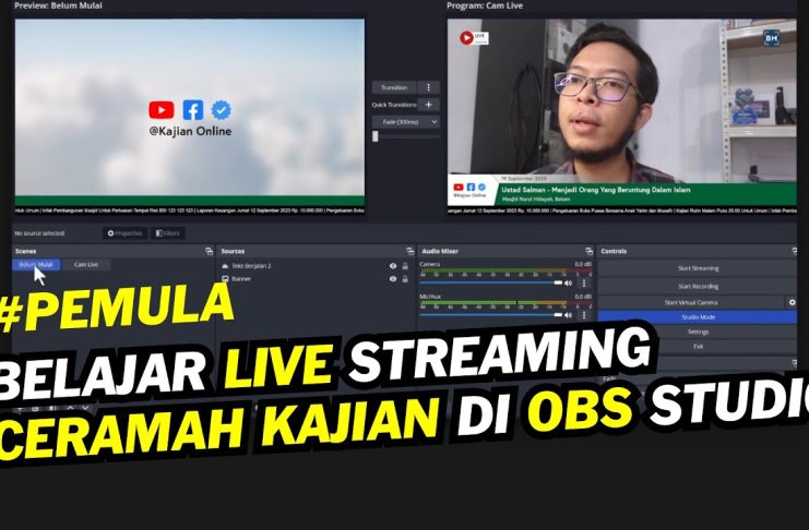 Belajar Live Streaming Ceramah Batam Kamera