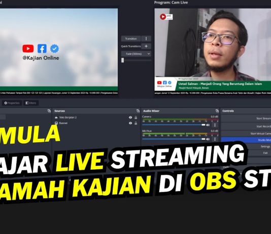 Cara Membuat Siaran Langsung Acara Ceramah Kajian di Masjid