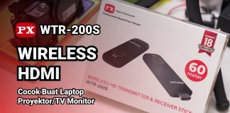 Spesifikasi PX WTR-200S Wireless Audio Video Transmitter Receiver Extender
