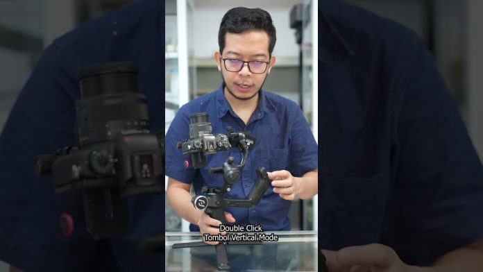 Cara Mode Portrait Gimbal Feiyu Sp C