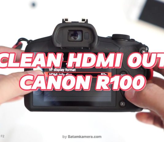 Cara Setting Clean HDMI Canon EOS R100 Untuk Live Streaming OBS VMIX HDMI Capture